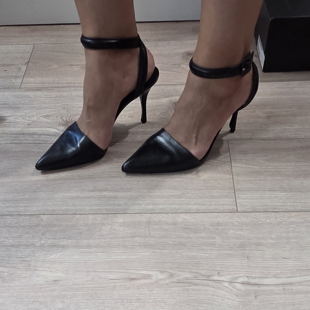 Alexander Wang Black Ankle Strap Heels